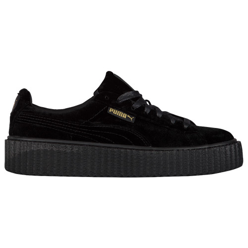 PUMA Fenty Velvet Creeper - Womens - Black/Black/Black | Six:02