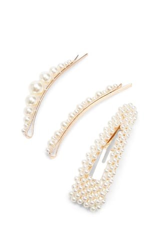 Faux Pearl-Embellished Hair Clip Set | Forever 21 (US)
