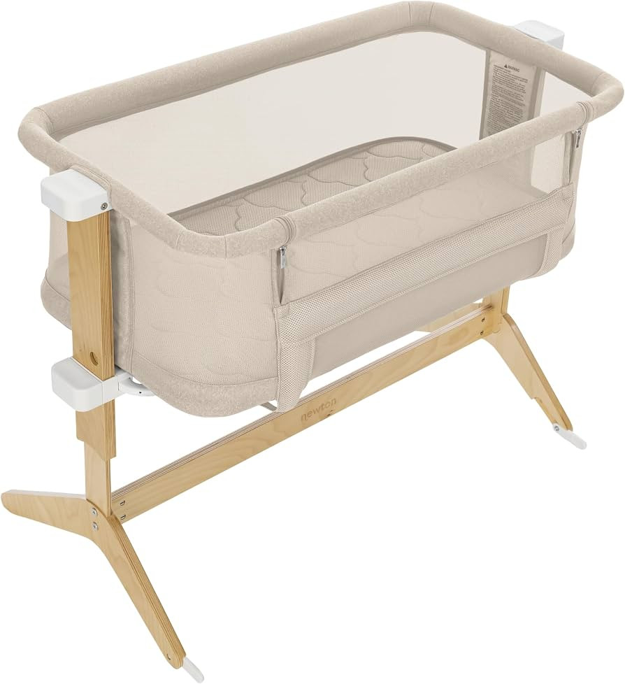 Newton Baby Bassinet & Bedside Sleeper with Mattress & Sheet - Sandstone | Amazon (US)