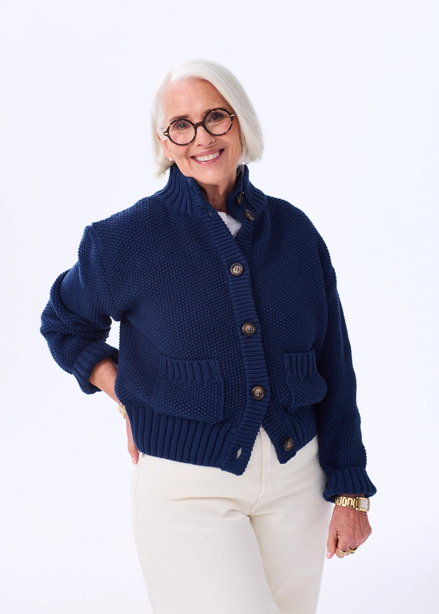 The Cotton Sweater Jacket | Alice Walk