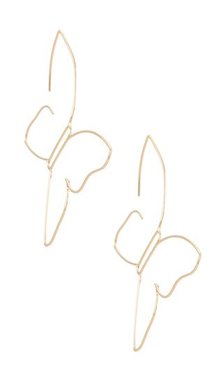 Gwen Hoops in Gold | Revolve Clothing (Global)