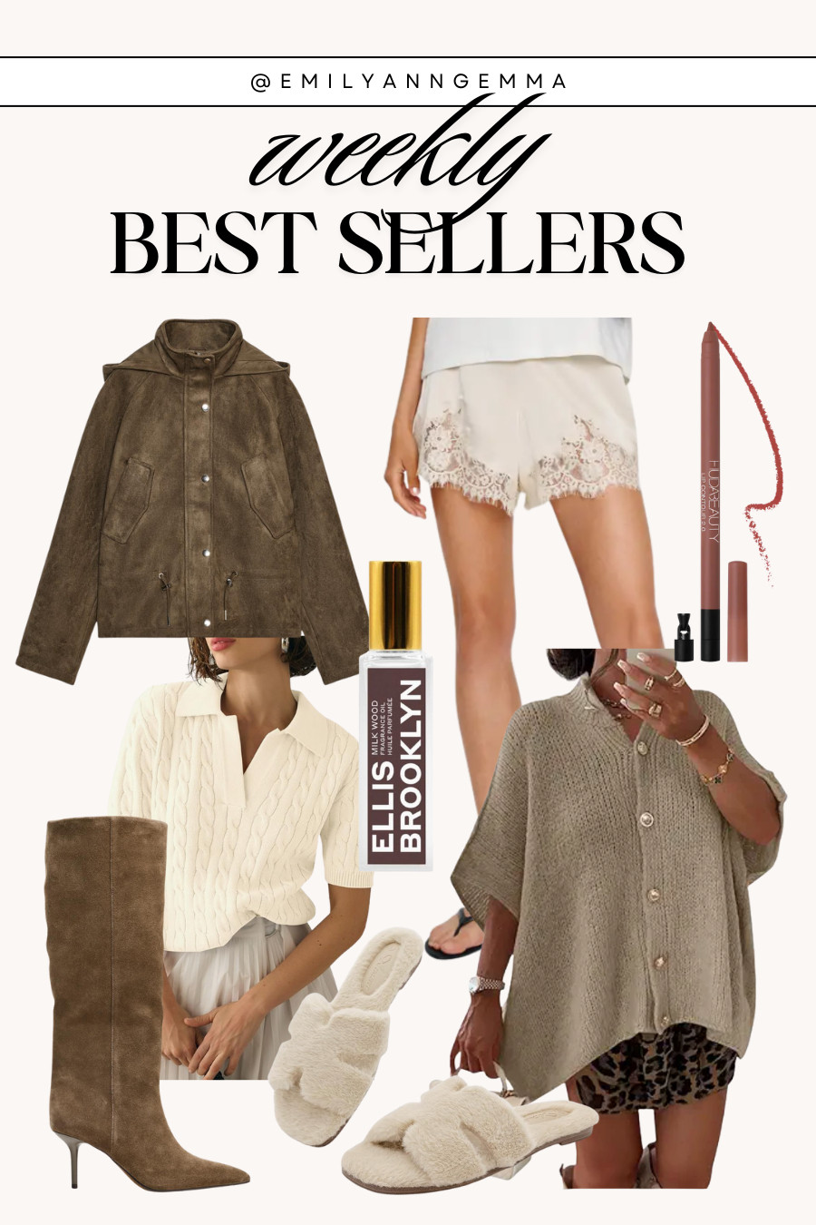 Weekly best sellers! All my favorite fall finds including a Zara suede jacket, Reformation silk shorts, my favorite perfume, knee high suede boots, faux fur slippers, Amazon vest and more. 

 #LTKSeasonal #LTKFindsUnder100 #LTKStyleTip