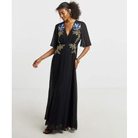 Hope & Ivy Clover Maxi Dress Black - Hope & Ivy - Size: 16 | JD Williams (UK)