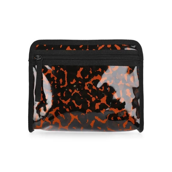 No Boundaries Women's Beach Pouch, Clear Leopard | Walmart (US)