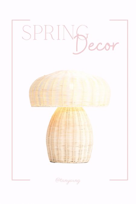 How cute is this rattan lamp?! 

#LTKfindsunder100 #LTKhome