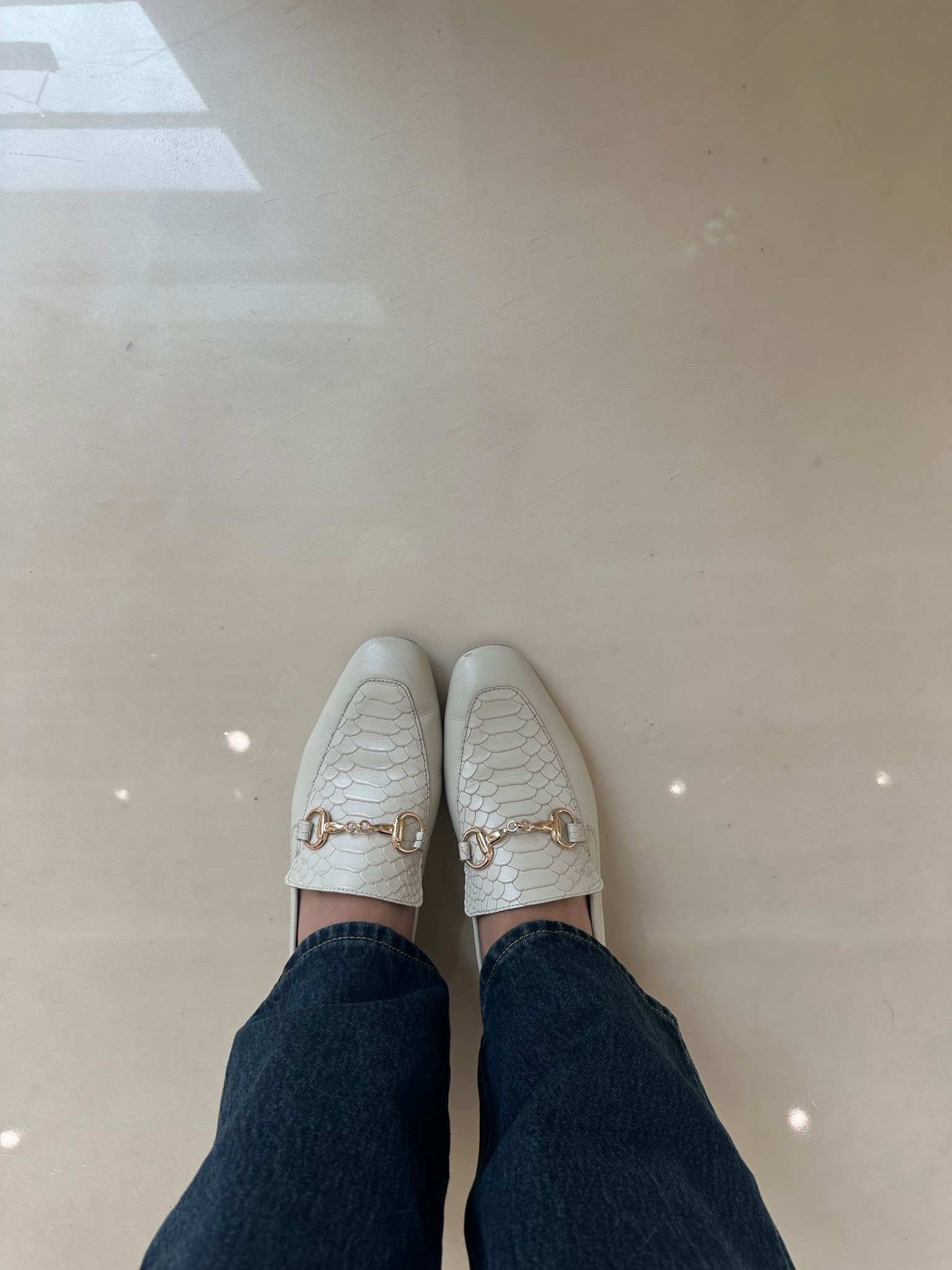 Natural Croc Embossed Leather Loafers from STIVALI NEW YORK

#LTKWorkwear