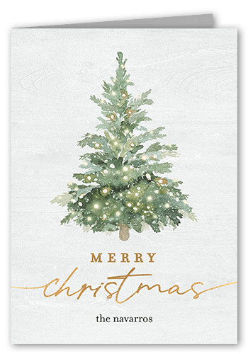 Watercolor Tree Holiday Card | Shutterfly
