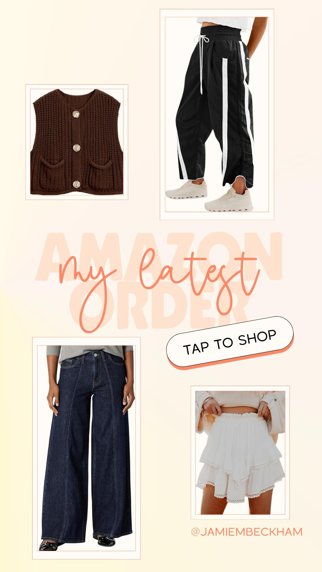 Fall Fashion | recent order for some fall staples! Ordered S in sweater and skirt, and M in track pants + 26 in denim. 

 