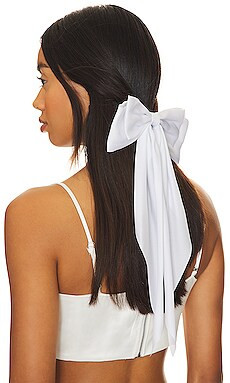 petit moments Pleir Hair Bow in White from Revolve.com | Revolve Clothing (Global)