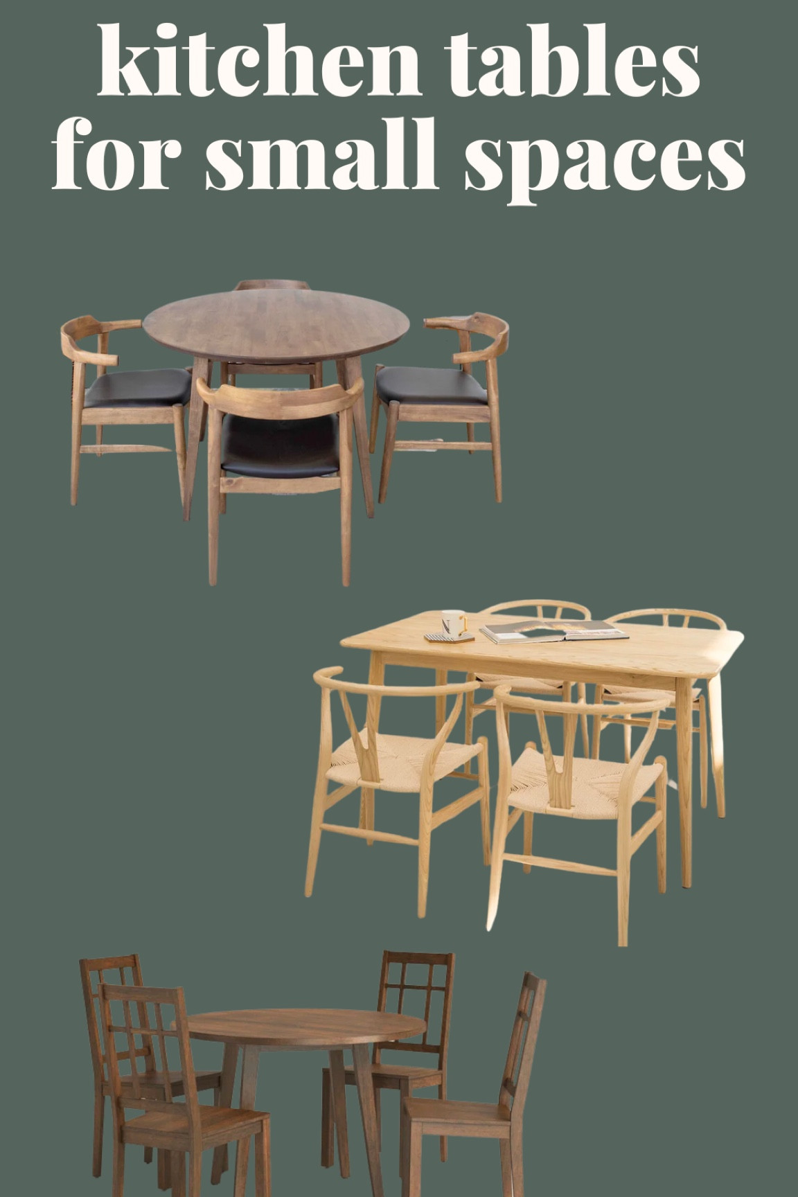 Tables and chairs perfect for small spaces

#smallspaces #smallspaceliving #smallkitchenfurniture #kitchentable #diningtable #diningtableset #kitchenset 

#LTKstyletip #LTKsalealert #LTKhome