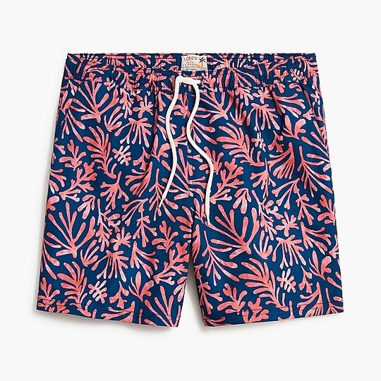 6" printed swim trunk | J.Crew Factory