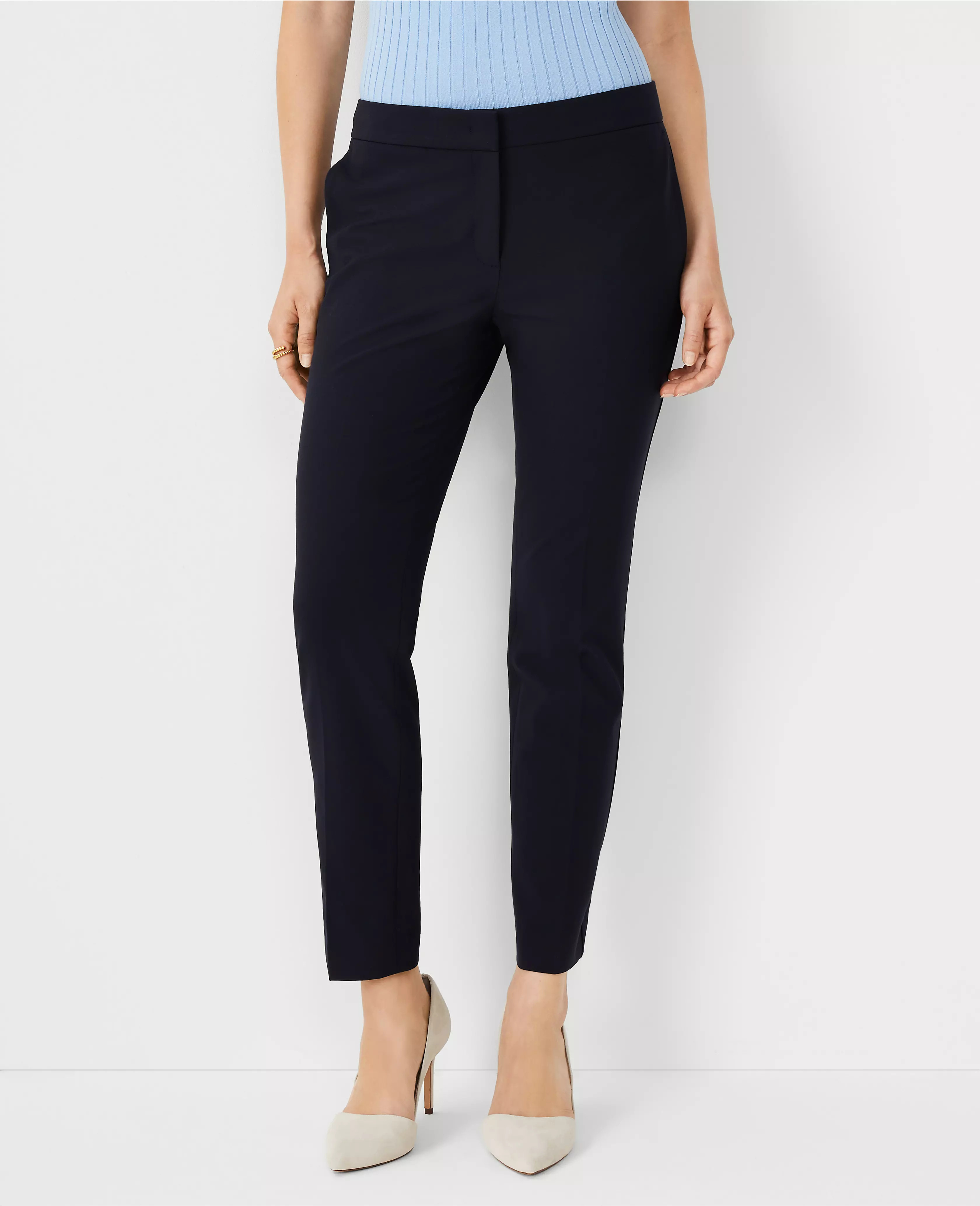 The Ankle Pant In Seasonless Stretch - Curvy Fit | Ann Taylor