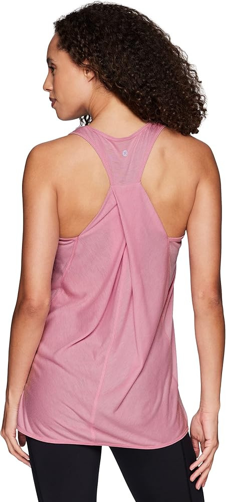 RBX Active Women's Fashion Back Detail Flowy Yoga Tank Top | Amazon (US)