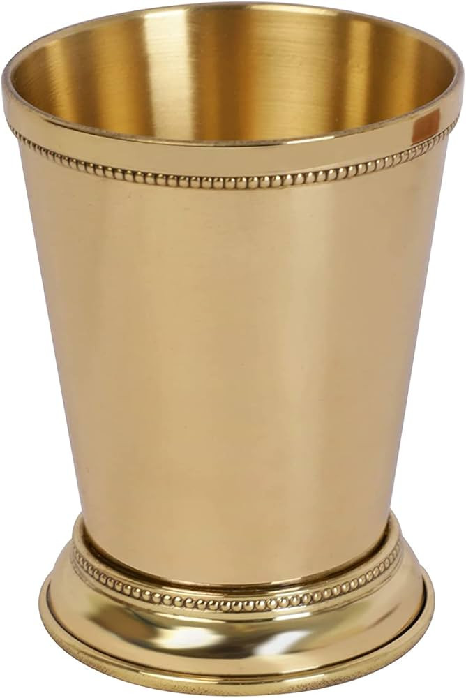 PARIJAT HANDICRAFT brass mint julep cup capacity 12 ounce (Beaded) | Amazon (US)