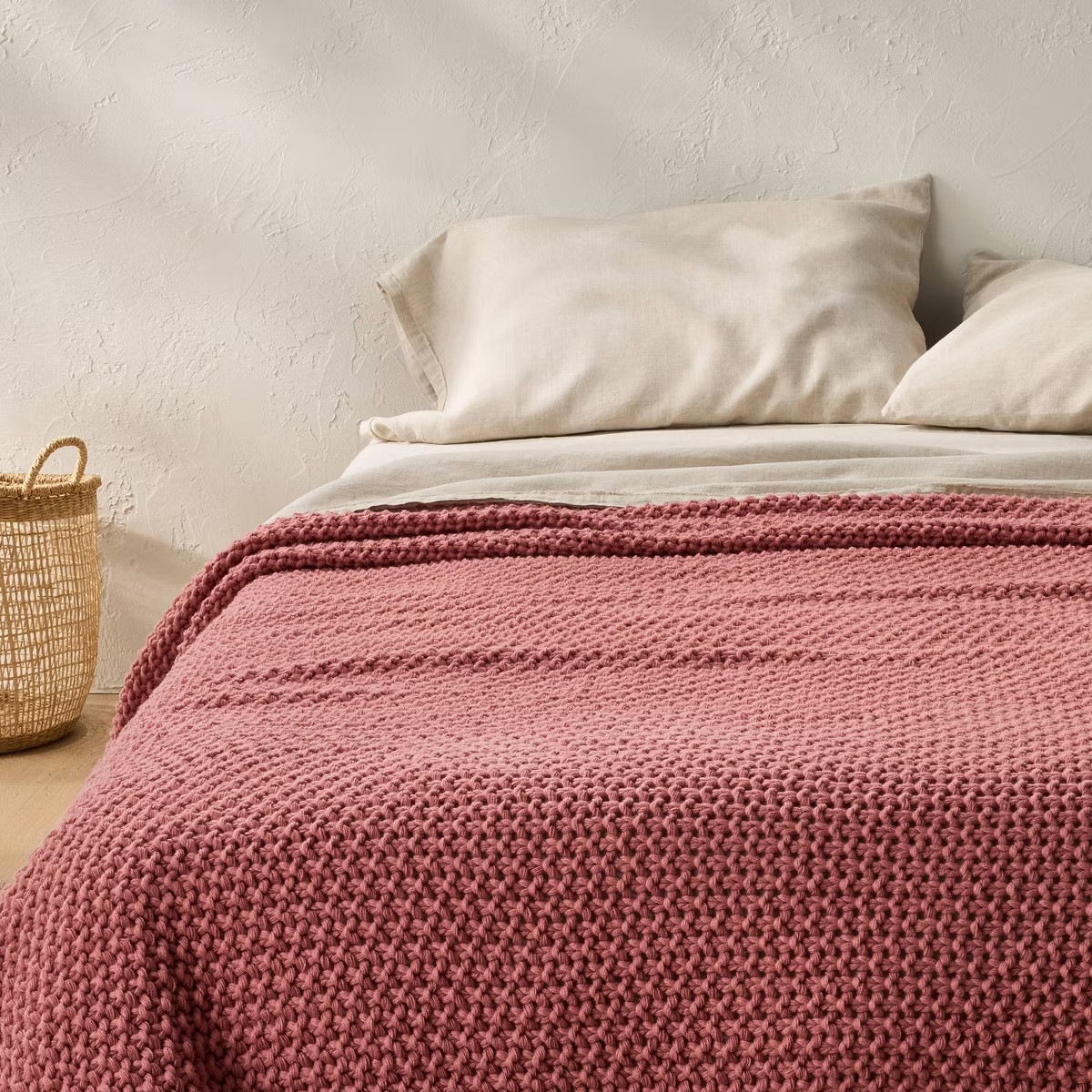 Chunky Knit Bed Blanket - Casaluna™ | Target