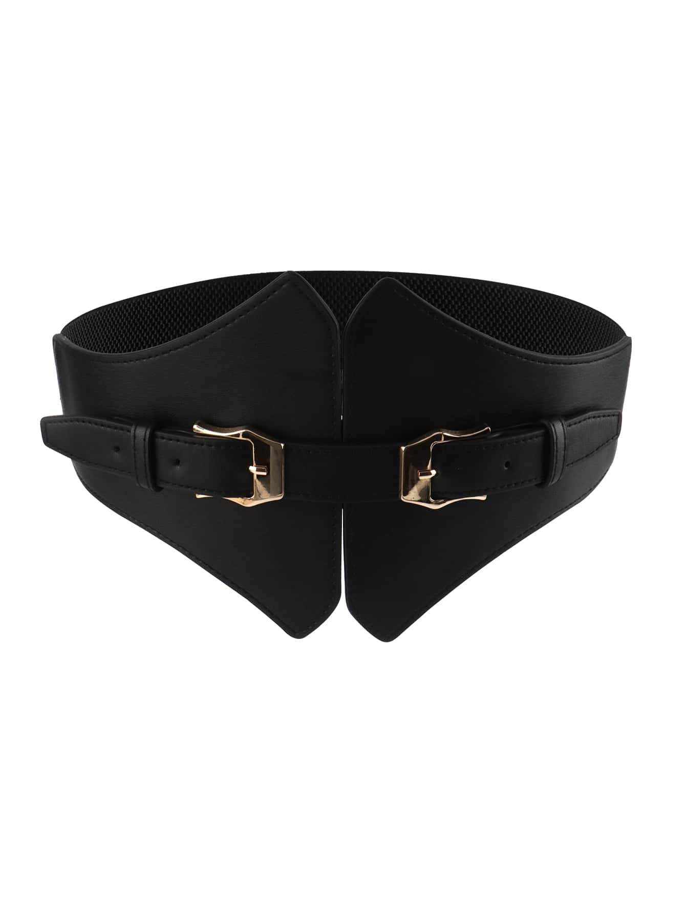 Metal Buckle Wide Elastic Belt SKU: sc2201160141017130(100+ Reviews)$5.30AddThis Sharing ButtonsS... | SHEIN