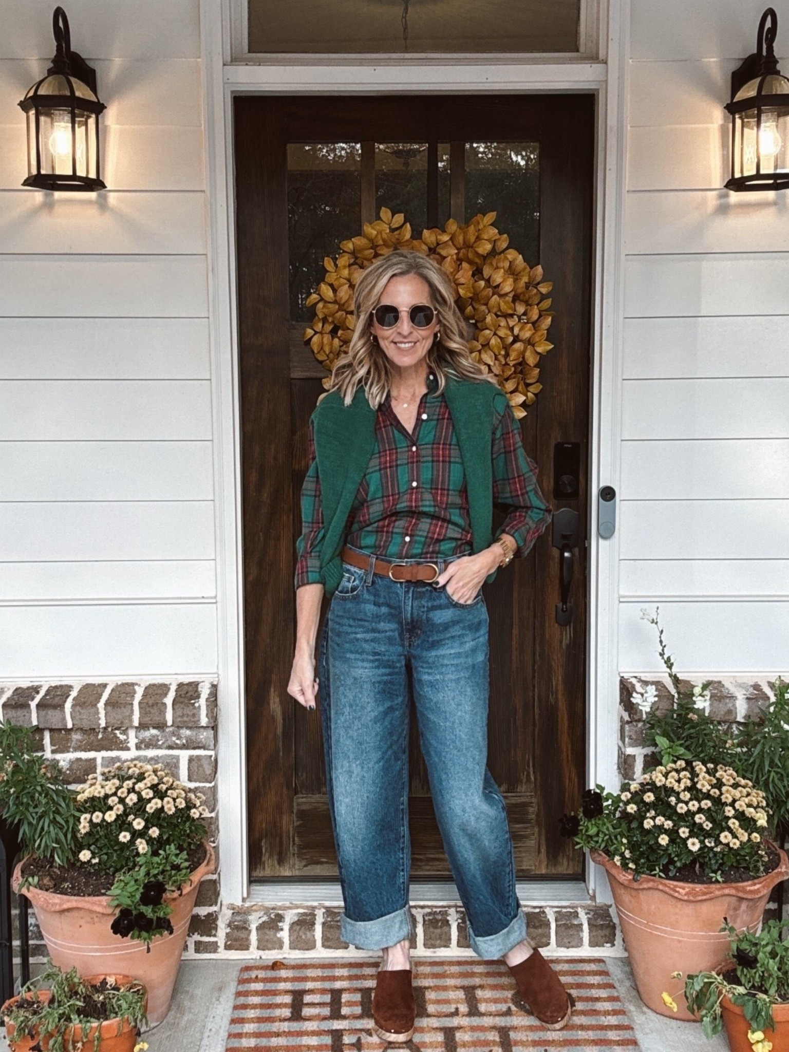 Happy Friday, friends! Today’s outfit is the definition of cute + casual — the kind of look that works for everything on a busy fall Friday. From carpool drop-off to brunch with friends, errands, teacher life, or a Target run that turns into several laps around the store… this outfit makes it all feel effortless. Comment TARGET and I’ll send you all the links straight to your inbox. 🤍

This $35 trending plaid top (size small) paired with the $30 alpine sweater (size small) gives that cozy classic feel, and these vintage Target jeans (wearing size 0) tie it all together. 

Target fall outfit, casual Friday outfit ideas, comfy fall clothes for moms, teacher outfits, weekend brunch outfit, affordable fall fashion, Target sweaters, Target plaid tops, women’s fall jeans, effortless everyday outfits, carpool style, cute errand outfit.

#LTKHoliday #LTKOver40 #LTKFindsUnder50