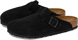 Birkenstock Boston Soft Footbed - Suede (Unisex) | Zappos