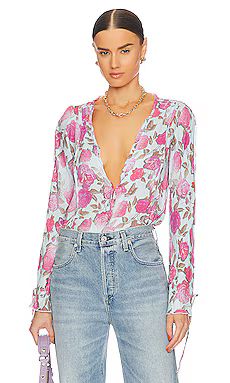 Free People Everything's Rosy Bodysuit in Icy Combo from Revolve.com | Revolve Clothing (Global)