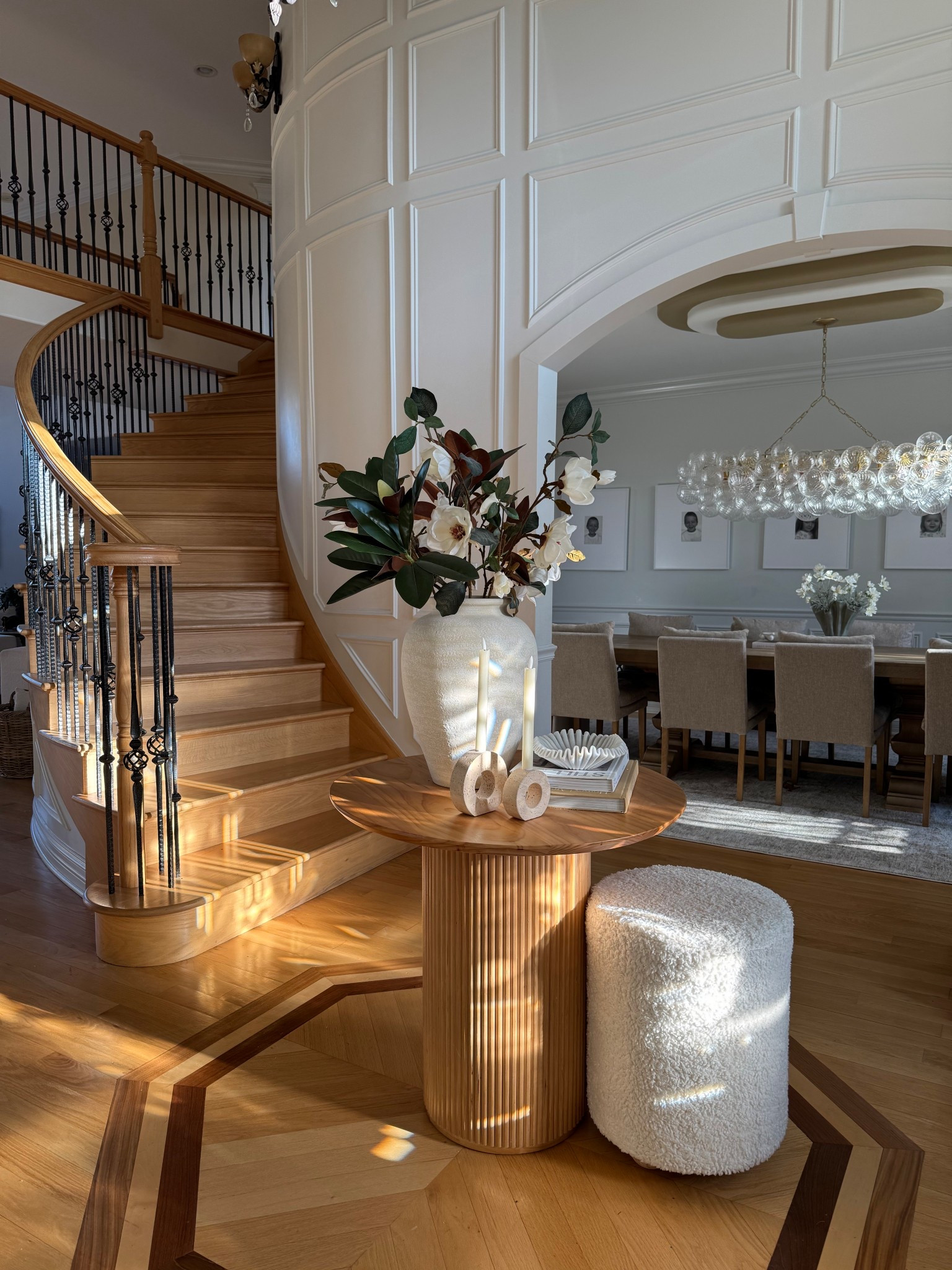 Foyer views in our home! My round table is on sale now for WAY DAY & it ships free! @wayfair #wayday #wayfair #wayfairfinds #home #entryway #foyer #table #light 

#LTKStyleTip #LTKSaleAlert #LTKHome