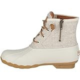 Sperry womens Saltwater Emboss Wool Boots, Off-white, 9.5 Wide US | Amazon (US)