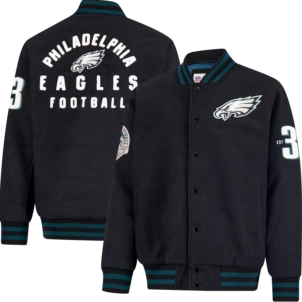 Ultra Game Men's NFL Official Classic Varsity Coaches Jacket Coat | Amazon (US)