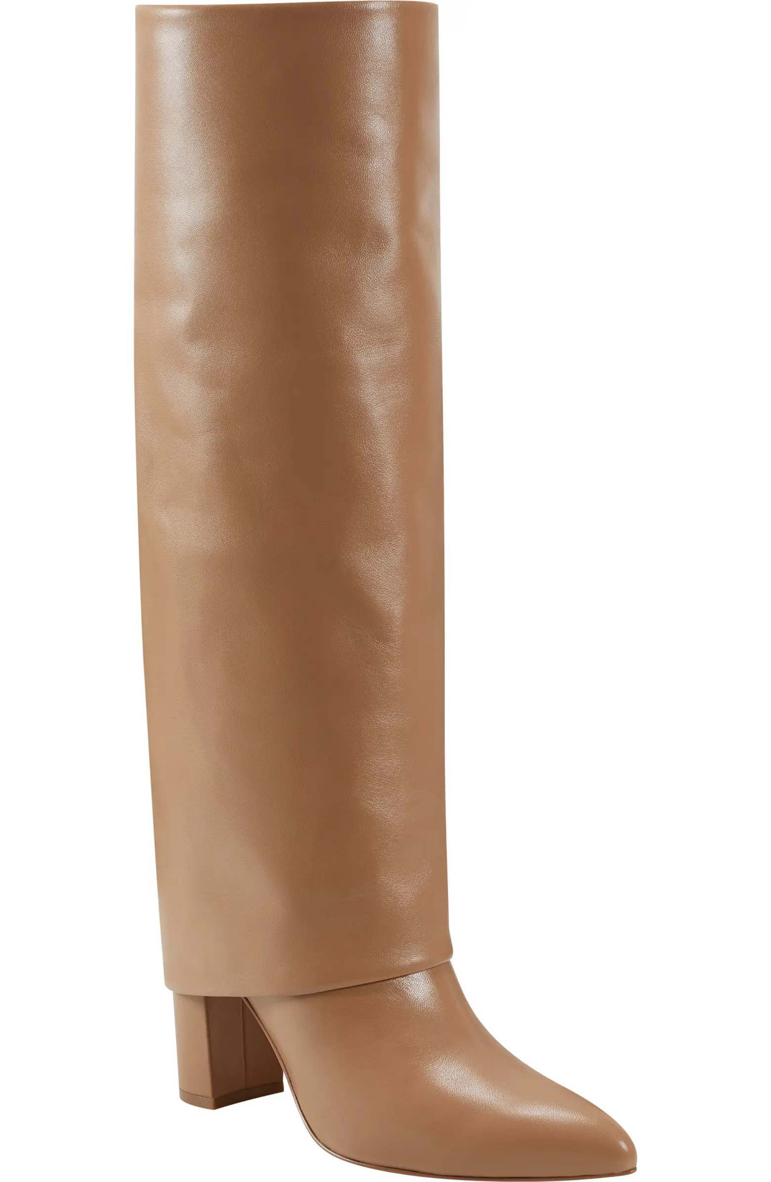 Leina Foldover Shaft Pointed Toe Knee High Boot (Women) | Nordstrom