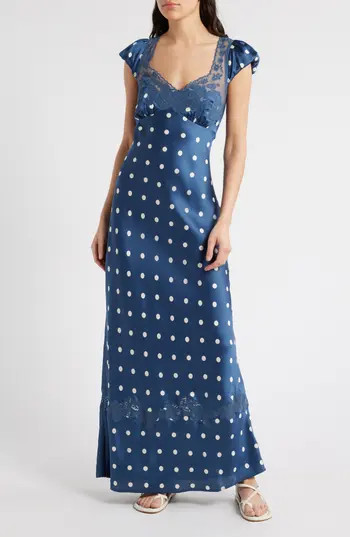 Free People Butterfly Babe Cutout Maxi Dress in Classic Combo at Nordstrom Rack, Size Medium | Nordstrom Rack