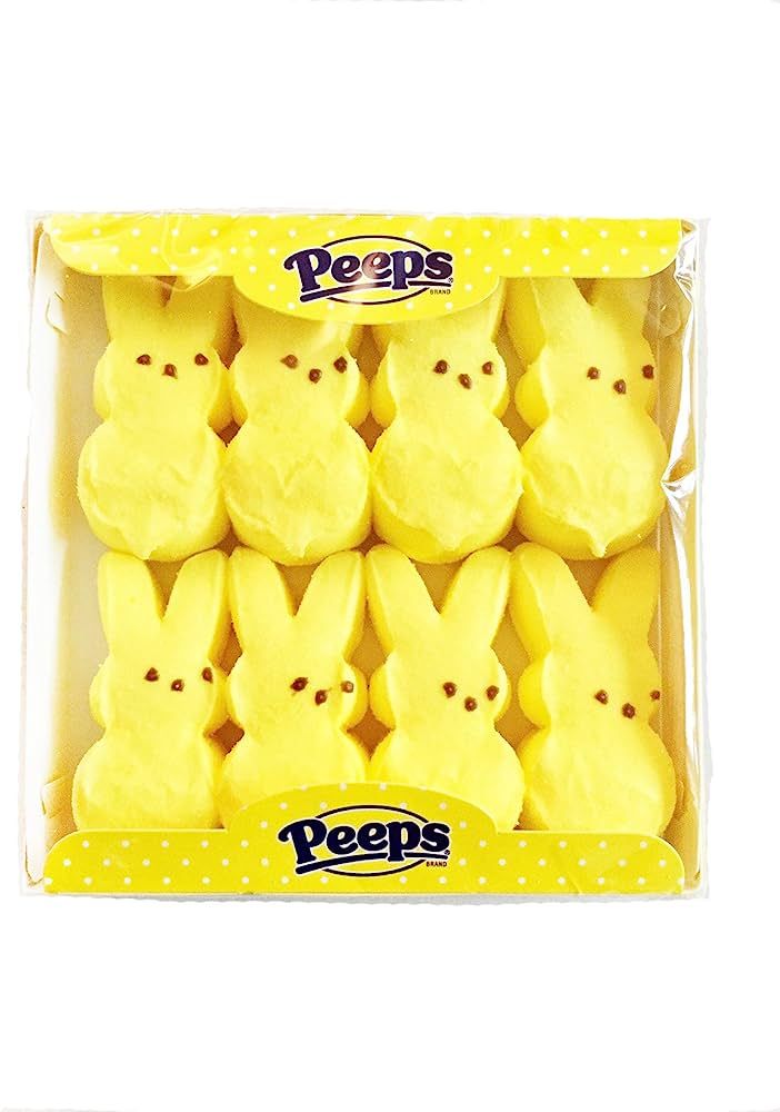 Peeps Marshmallow Easter Bunnies Bundle with 4 Colors: Blue, Yellow, Pink and Purple | Amazon (US)
