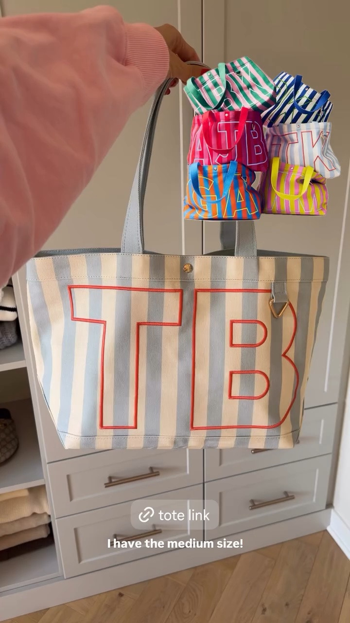 Striped monogram canvas tote 🤩

Summer gift idea / personalized canvas totes

#LTKSeasonal #LTKTravel #LTKSwim