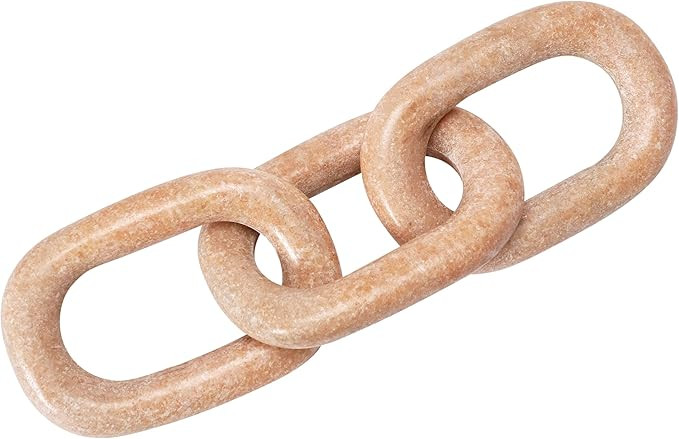 Bloomingville Decorative Marble Chain, Variegated Brown Tones | Amazon (US)