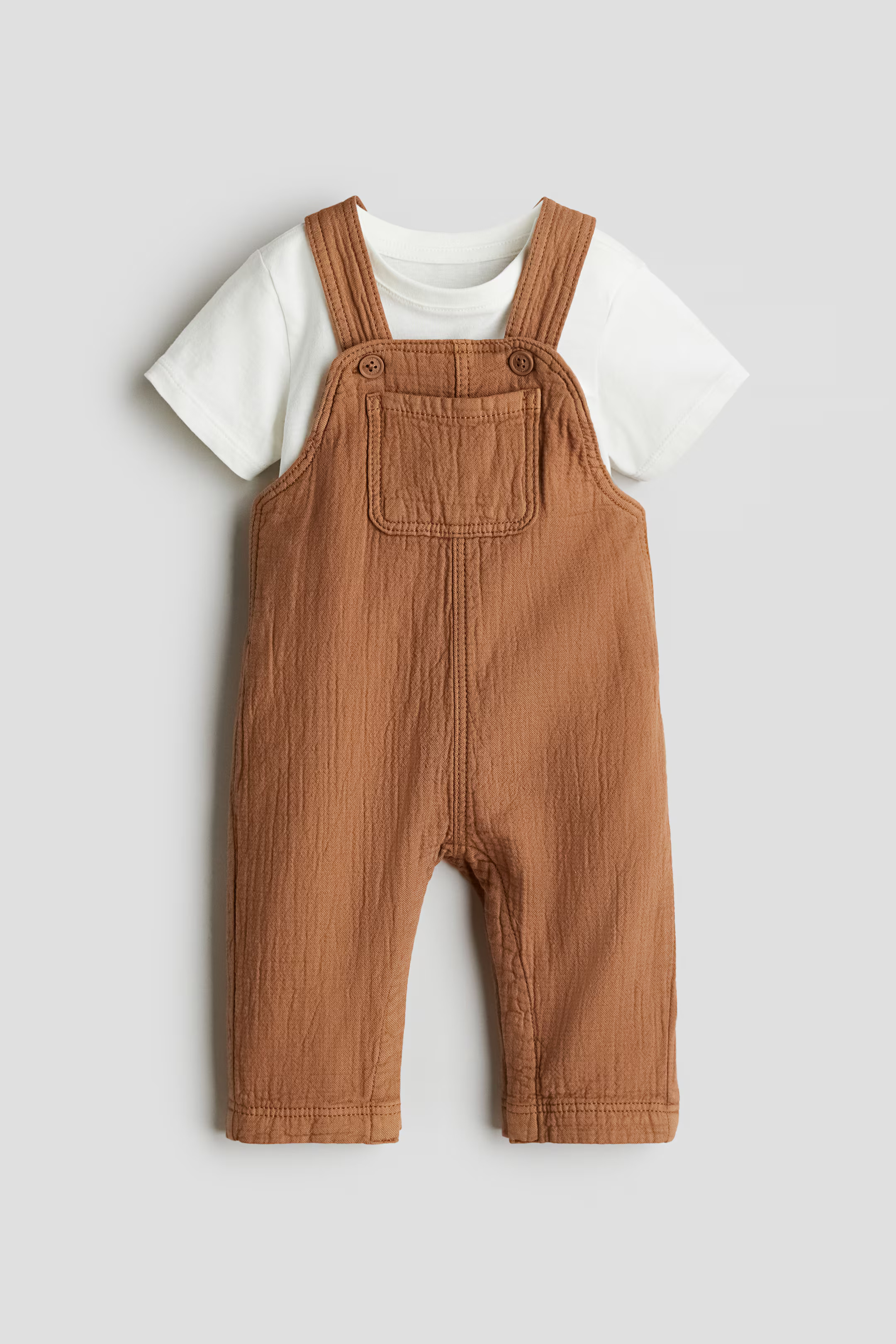 2-piece Overall and Shirt Set | H&M (US + CA)