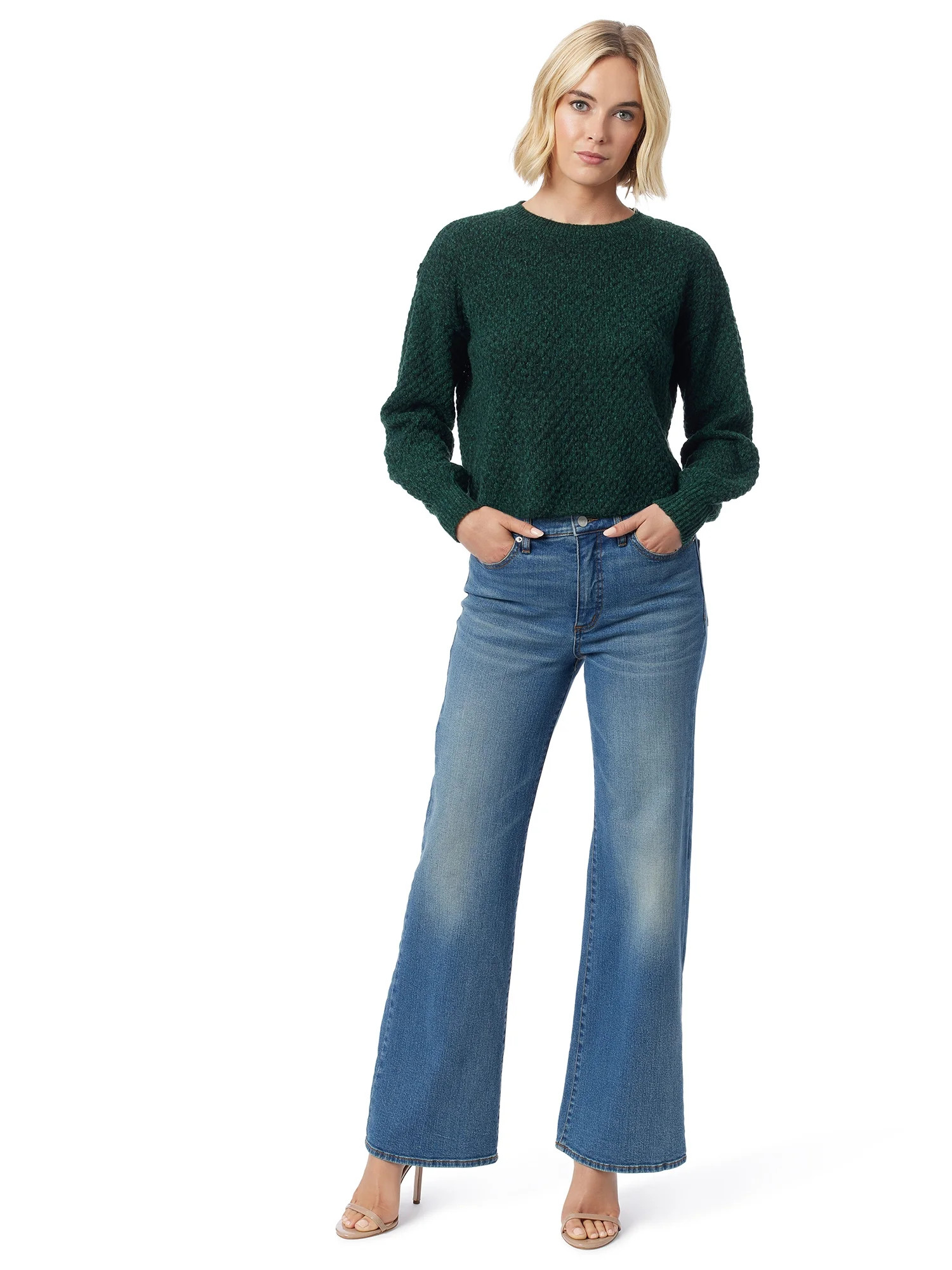 Jessica Simpson Women's and Women's Plus Lily Bootcut Mid Rise Pants, Sizes 2-24W | Walmart (US)