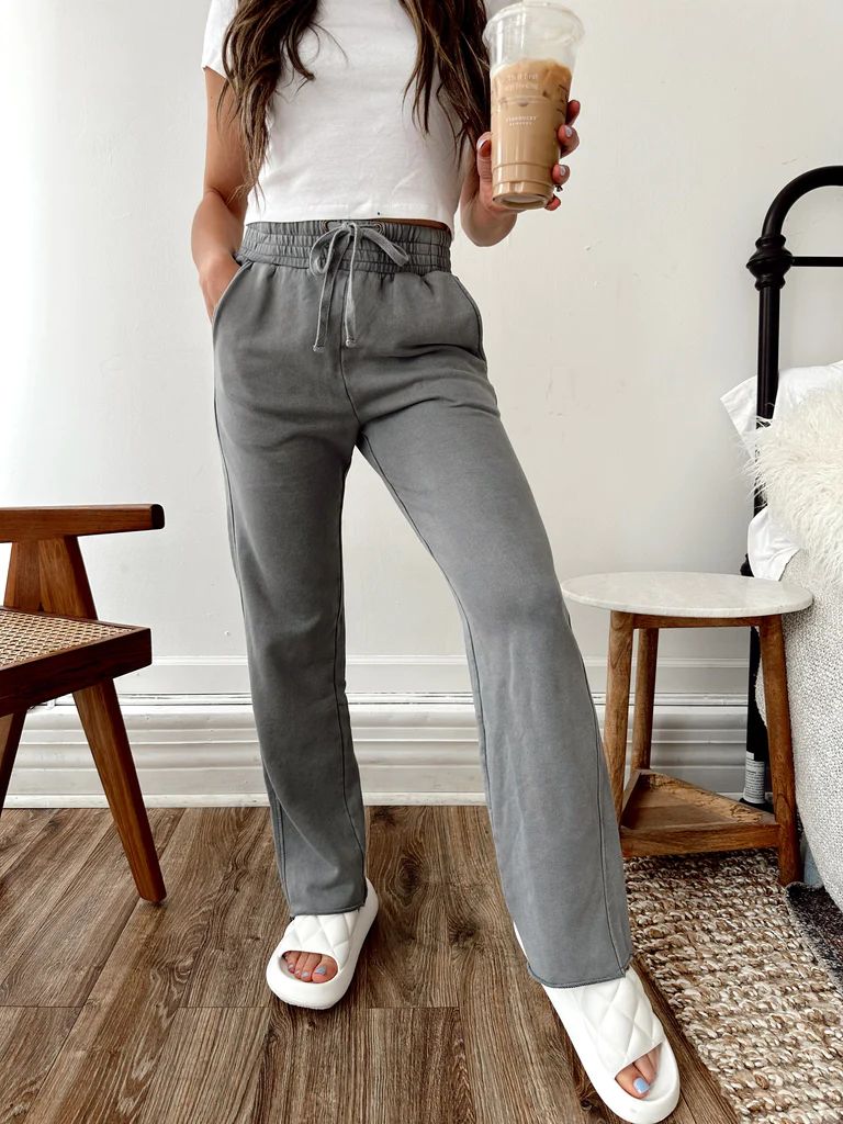 Dakota Grey Sweatpants | She Is Boutique