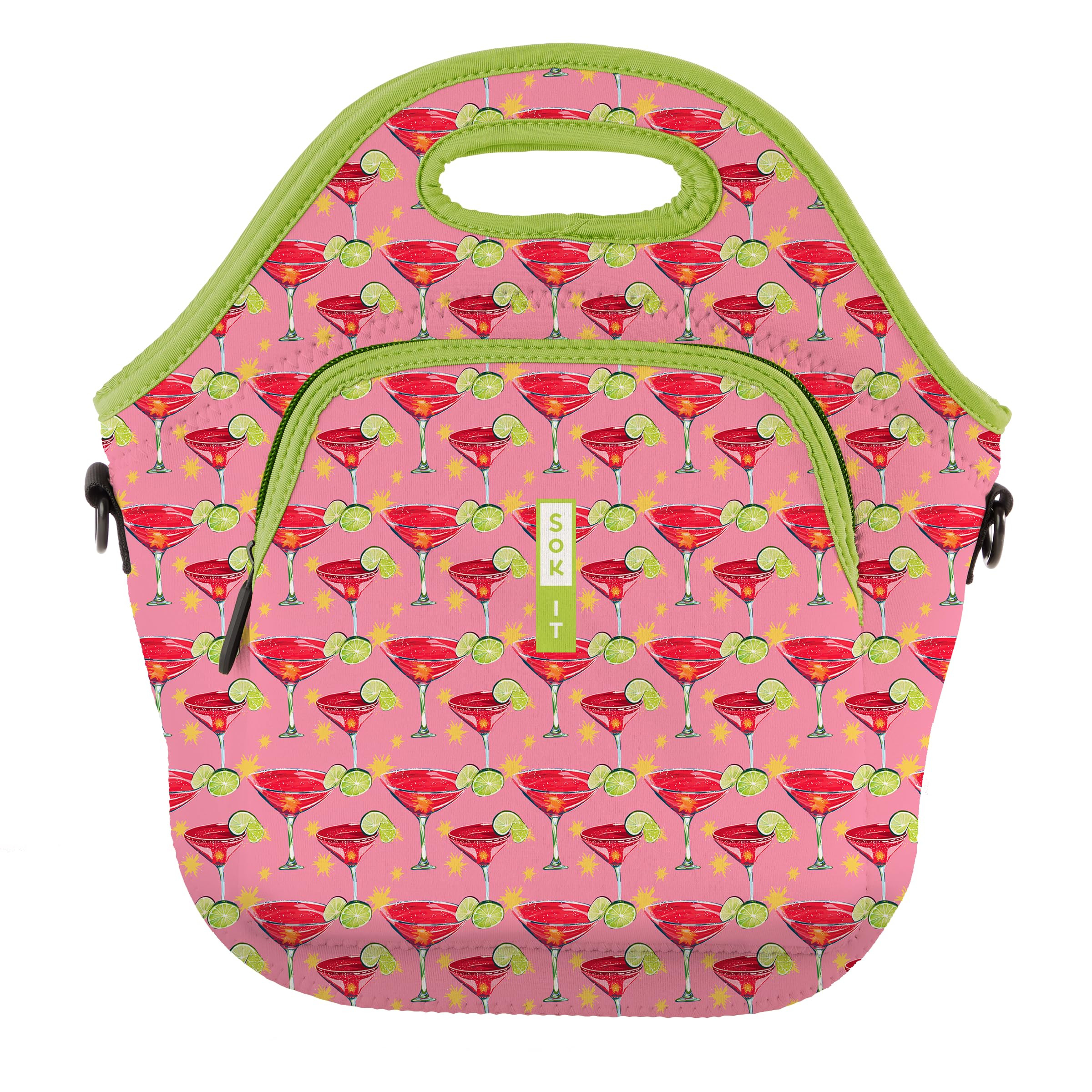 Sok It LunchTote Zippered Bag Insulated Neoprene Caddy (Lime After Lime, X-Large 6.5 Quart Lunch ... | Amazon (US)