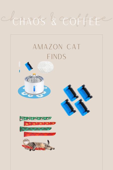 Amazon cat finds // cat water fountain // cat toys // Christmas cat toys 

#LTKsalealert #LTKHoliday #LTKunder50
