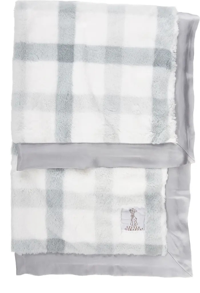 Luxe Plaid Faux Fur Baby Blanket | Nordstrom