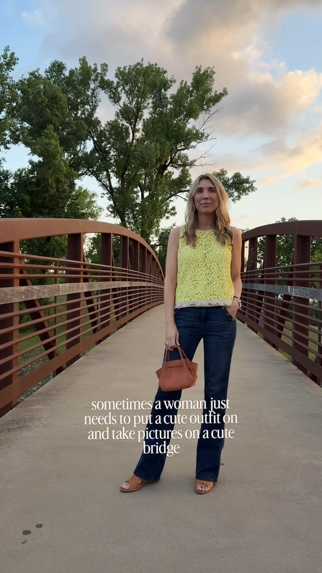 Sometimes that’s all we need 🤷🏼‍♀️ 

Top is thrifted Ann Taylor, bottoms are my favorites from Wit & Wisdom, bag is a little Amazon cutie. 


#LTKmomlife #LTKOver40