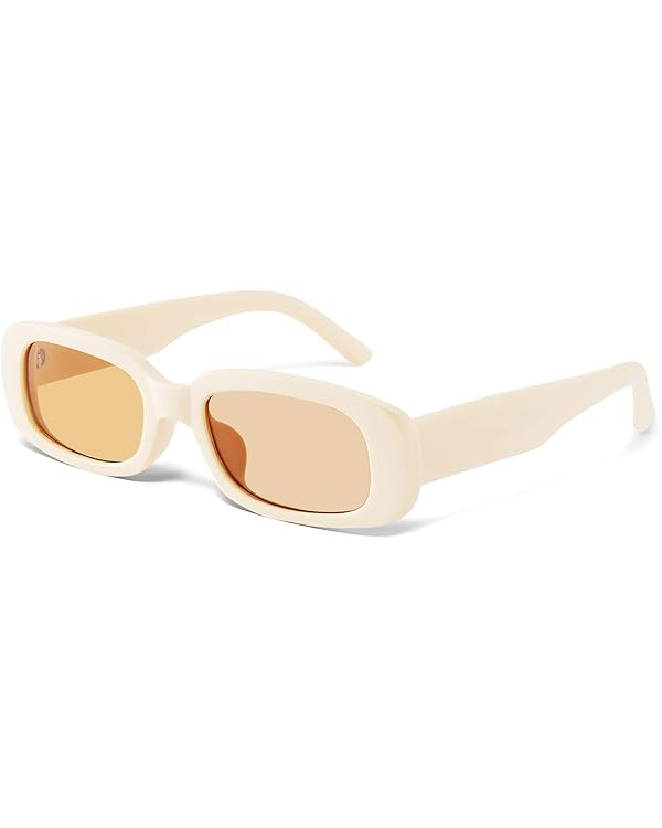 JASPIN Rectangle Sunglasses for Women Men Trendy Y2k Retro 90s Sun Glasses UV400 Protection Cool ... | Amazon (US)