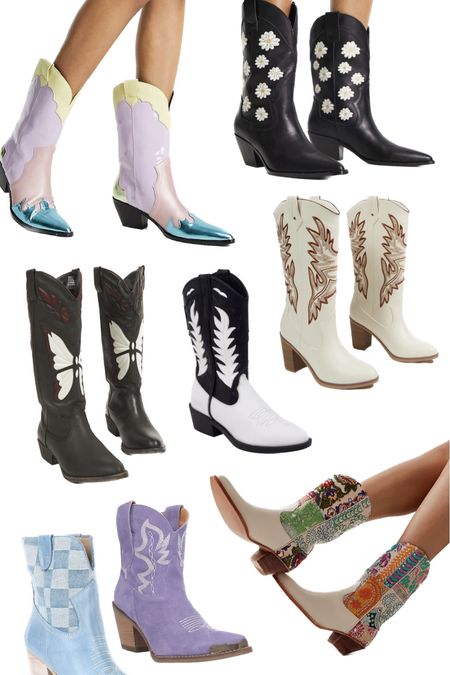 CUTE COWGIRL BOOTS!! I’m obsessed with finding unique and cute cowgirl boots to spice up literally any outfit. I’ve collected a few fun ones here for y’all to make it a little easier to shop! #cowgirl #boots #fall 

#LTKshoecrush #LTKstyletip #LTKsalealert
