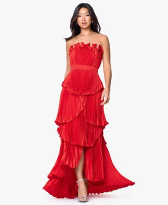 Women's Strapless High-Low Ball Gown | Macy's