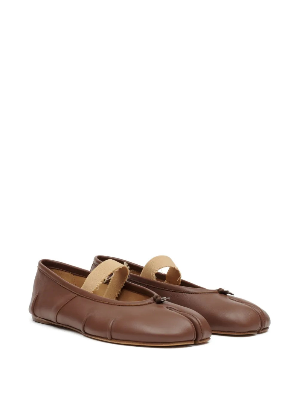 Maison Margiela Tabi Ballet Flats | Brown | FARFETCH | Farfetch Global