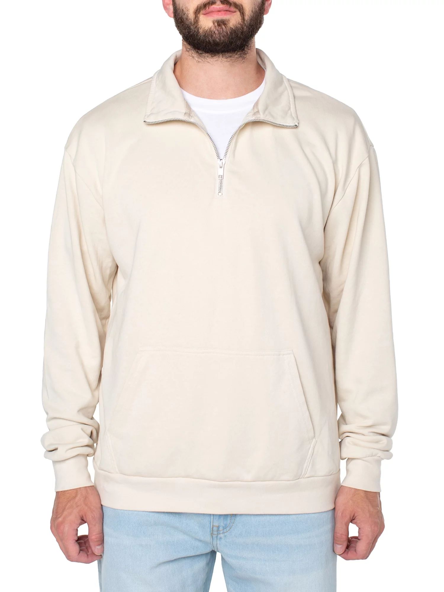 No Boundaries Men’s & Big Men's 1/4 Zip Sweatshirt, Sizes XS-3XL | Walmart (US)