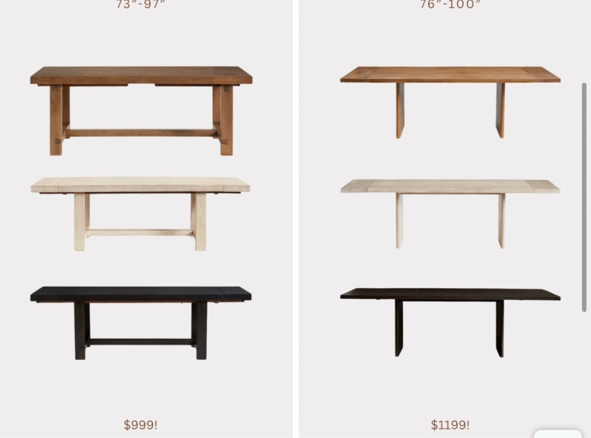 I will never get over the prices of these pottery barn extending dining tables!! Both so stunning in real life & amazing quality! I saw all colors are in stock so had to share! There’s usually always one color out of stock ! 

#LTKHome #LTKSaleAlert #LTKStyleTip