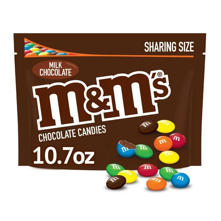 M&M's Milk Chocolate Candy Sharing Size - 10.7 oz Bag | Walmart (US)