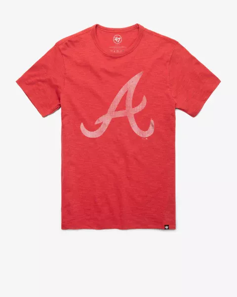 47 Brand / Men's Atlanta Braves White Scrum T-Shirt