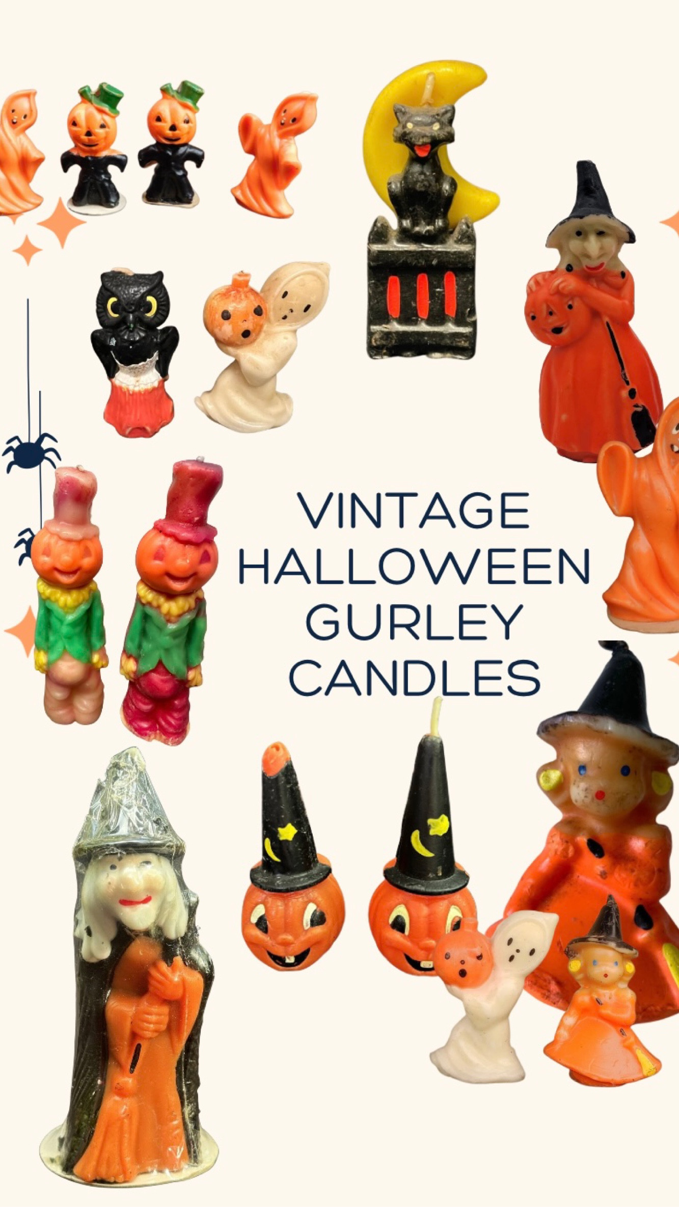 If you are looking for the real deal, these are a great assortment of vintage Gurley candles! 

#LTKHalloween #LTKHoliday #LTKSeasonal