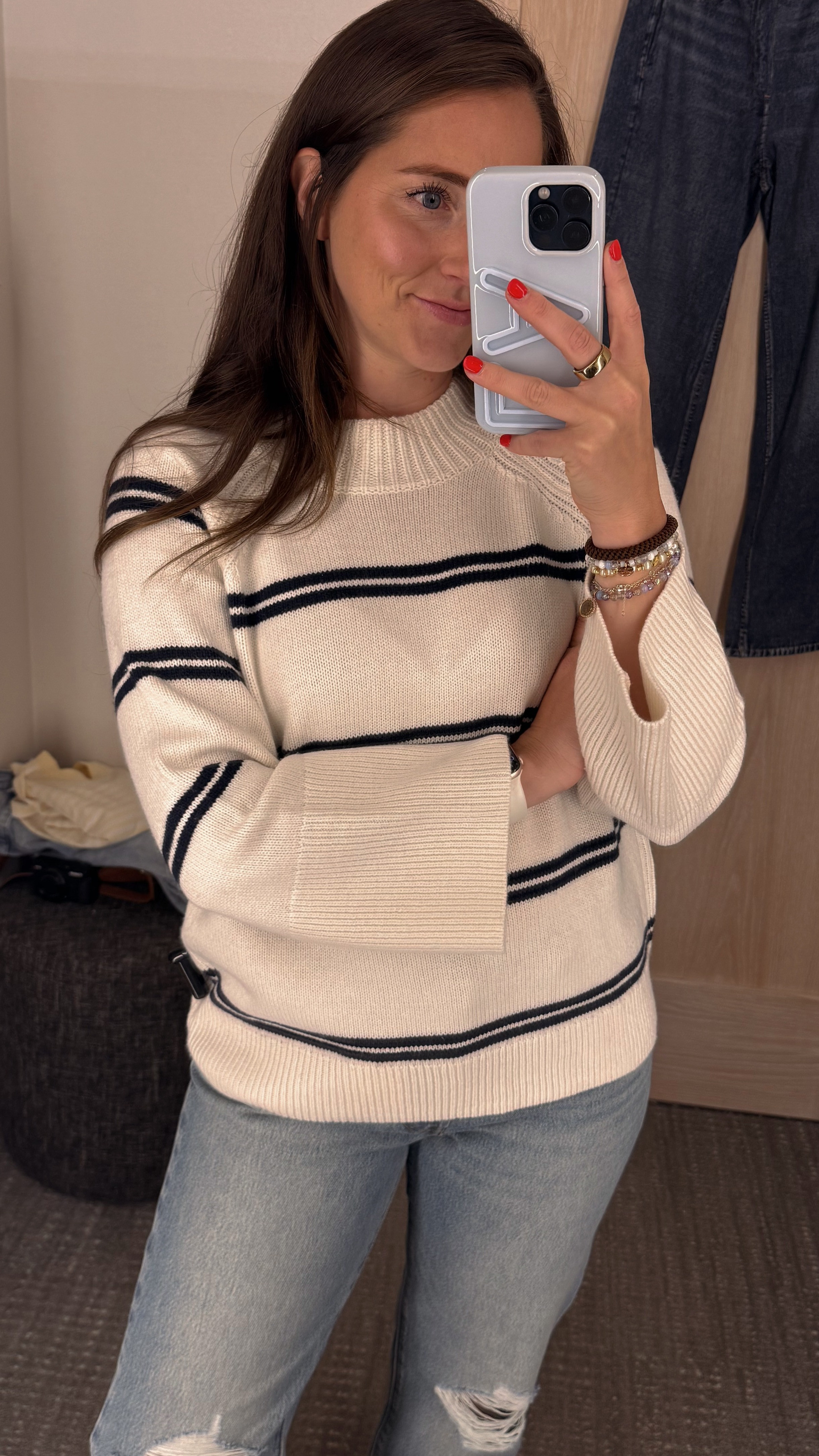 I got this sweater during the nordstrom sale & it's currently on major sale again!! Its so soft and comfy and it comes in other colors!

I'm wearing size small  

 #LTKootd #LTKSaleAlert