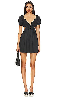 MORE TO COME Jara Mini Dress in Black from Revolve.com | Revolve Clothing (Global)