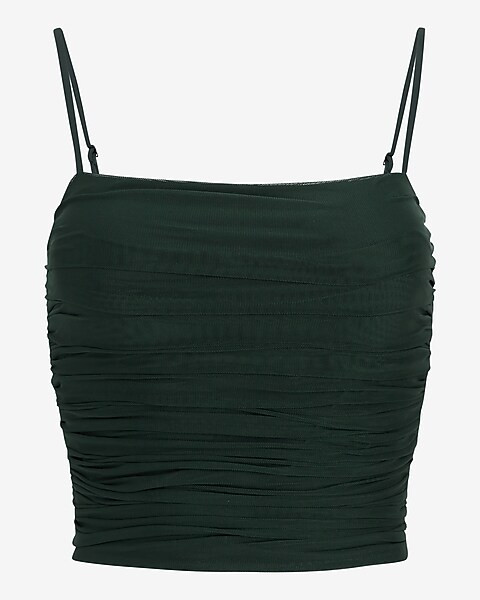 Conscious Edit Body Contour Mesh Cropped Cami | Express